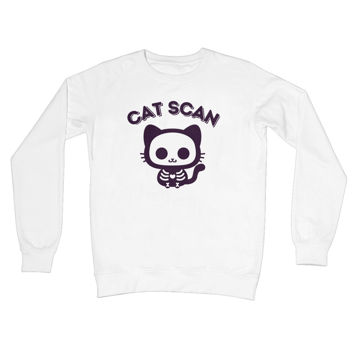 cat scan jumper white