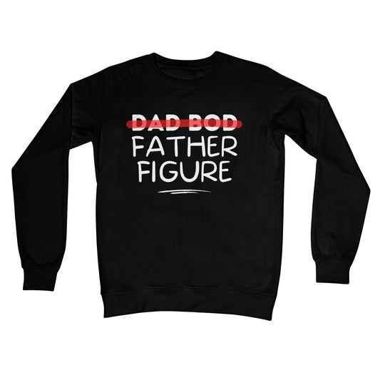 dad bod father figure jumper black