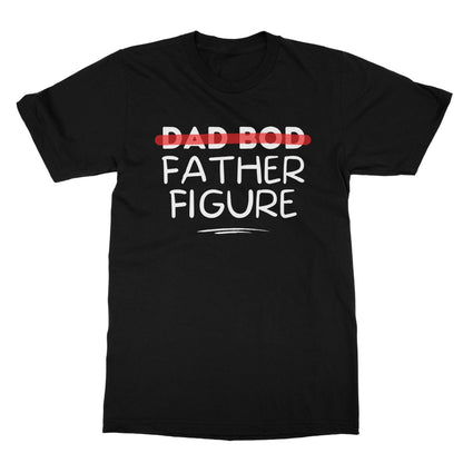 Dad Bod Father Figure T-Shirt - Black - Funny T-Shirt