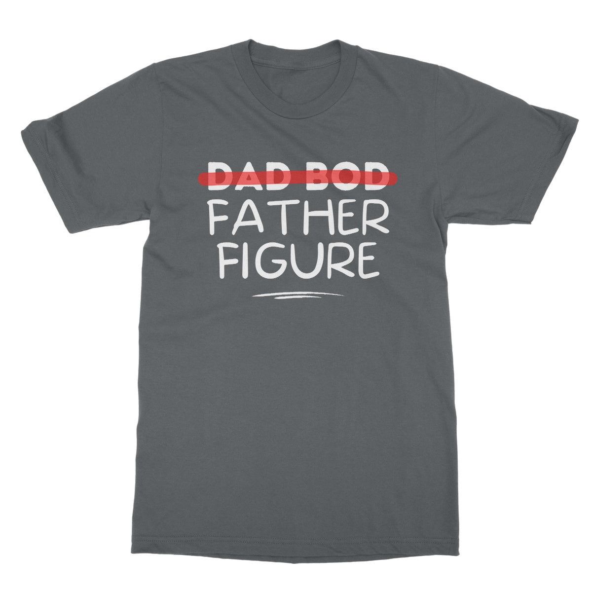 Dad Bod Father Figure T-Shirt - Charcoal - Funny T-Shirt