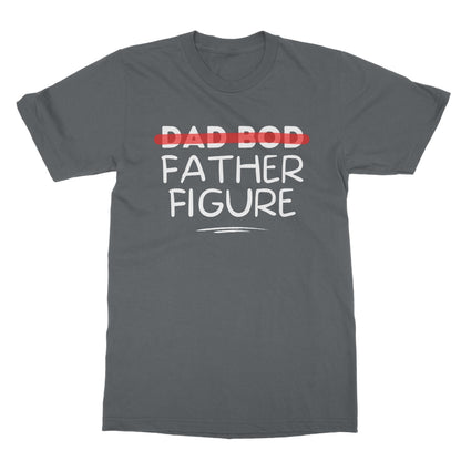 Dad Bod Father Figure T-Shirt - Charcoal - Funny T-Shirt