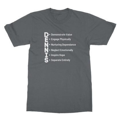 D.E.N.N.I.S System T-Shirt - Charcoal - Funny T-Shirt