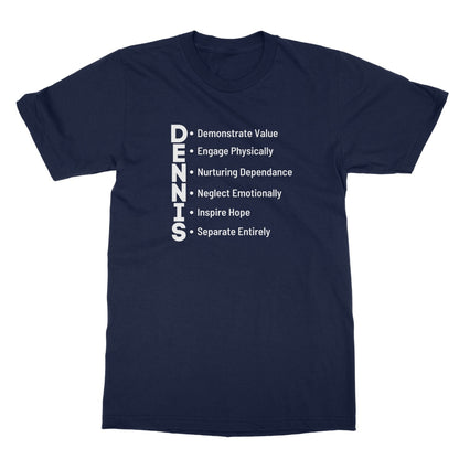 D.E.N.N.I.S System T-Shirt - Navy - Funny T-Shirt