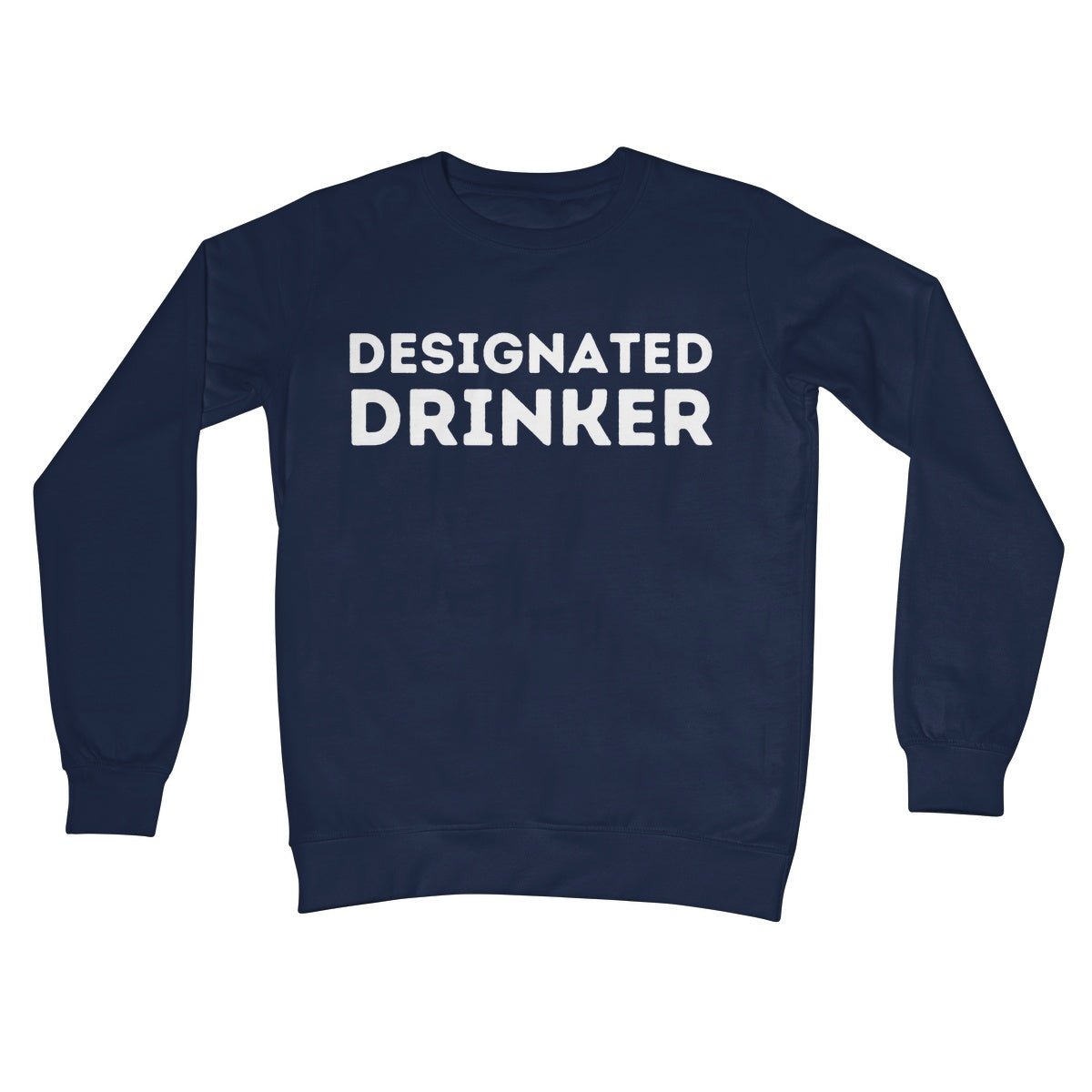 Designated Drinker Jumper - Oxford Navy - Funny Jumper