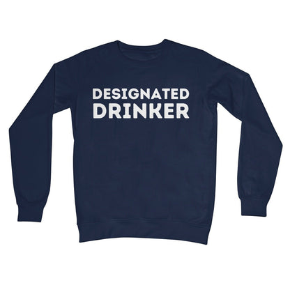 Designated Drinker Jumper - Oxford Navy - Funny Jumper