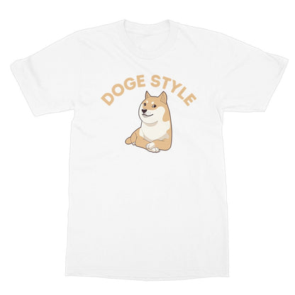 Doge Style T-Shirt - White - Funny T-Shirt