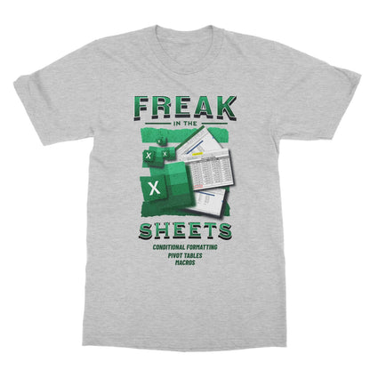 freak in the sheets t shirt grey