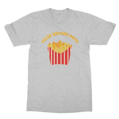 Fries Before Guys T-Shirt - Sport Grey - Funny T-Shirt