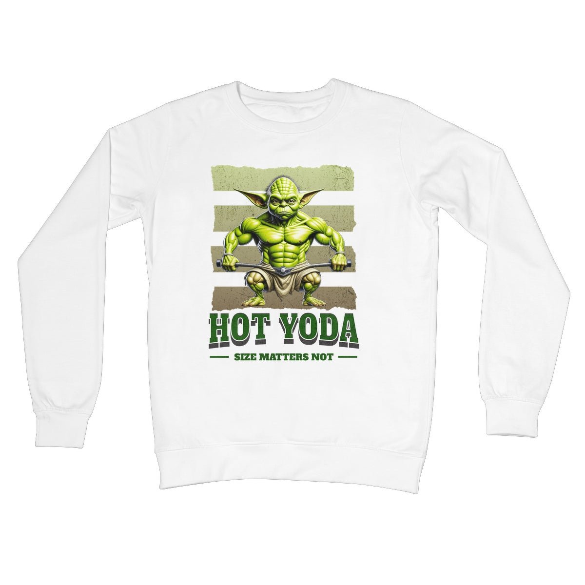 Hot Yoda Jumper - Arctic White - Funny Jumper