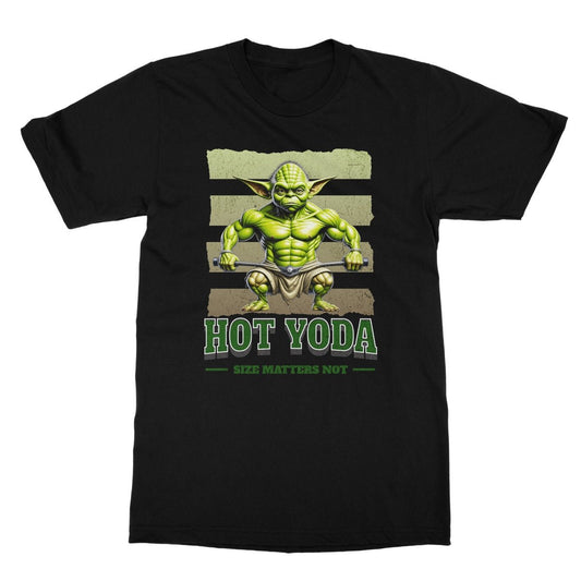 hot yoda t shirt black