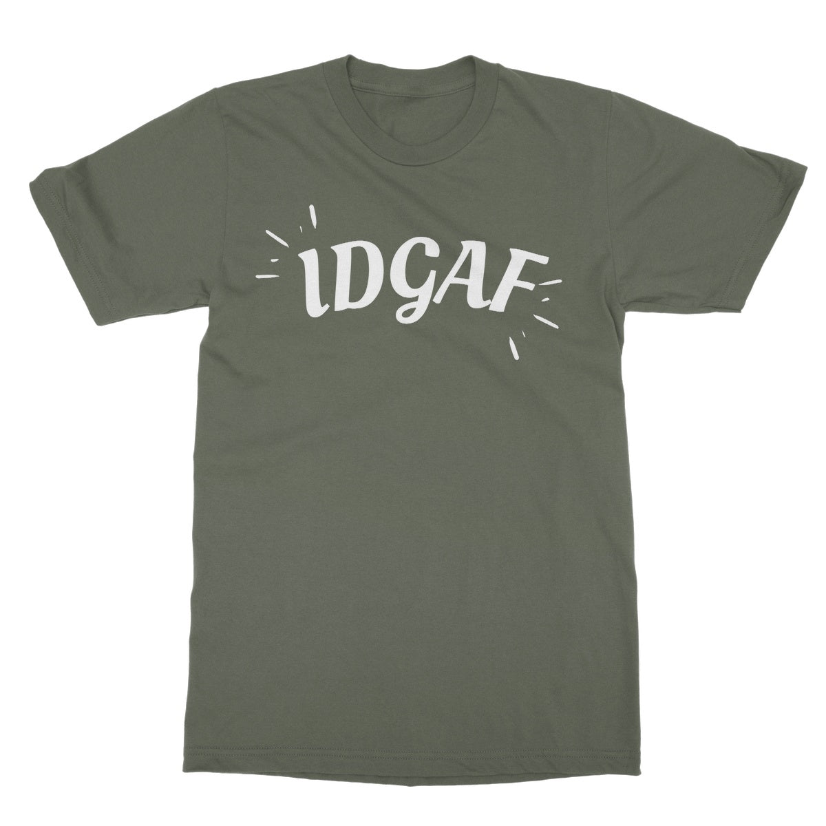 idgaf t shirt green