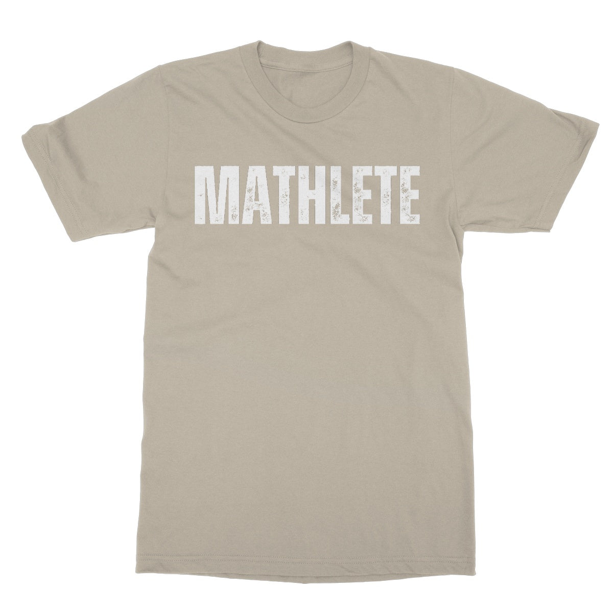 mathlete t shirt beige