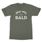 real men go bald t shirt green