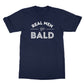 real men go bald t shirt navy