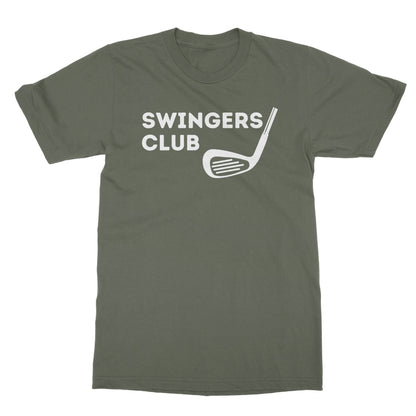 Swingers Club T-Shirt - Military Green - Funny T-Shirt