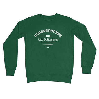The Cat Whisperer Jumper - Bottle Green - Funny Jumper