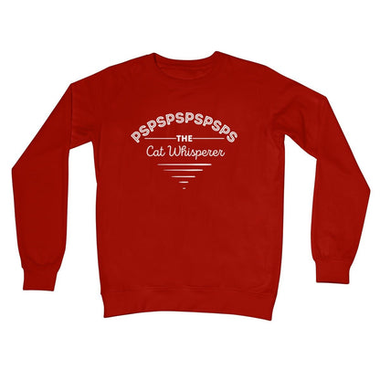 The Cat Whisperer Jumper - Fire Red - Funny Jumper