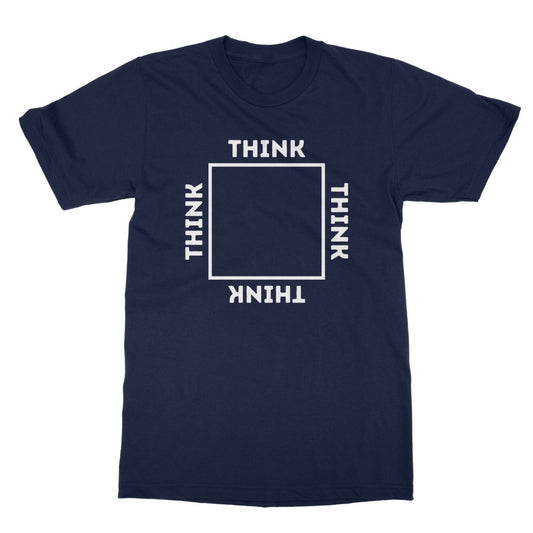 think outside the box t shirt navy